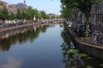 Wasserkanal in Leiden - Niederlande
