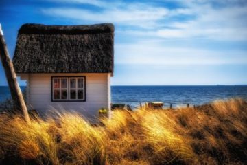 Rohrgedecktes Haus Ostsee