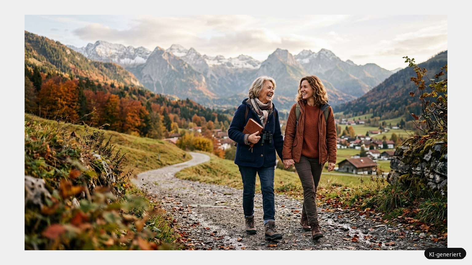 Ein gutes Gefühl beim Reisen (KI)