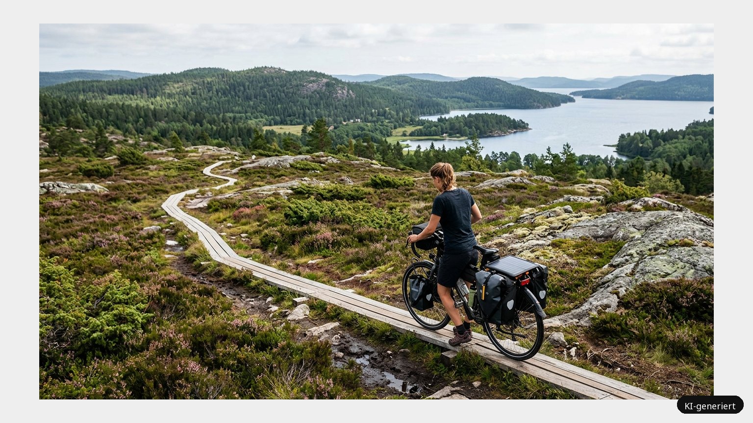 Nachhaltiges Reisen in Schweden: umweltfreundlich das Land erkunden (KI)