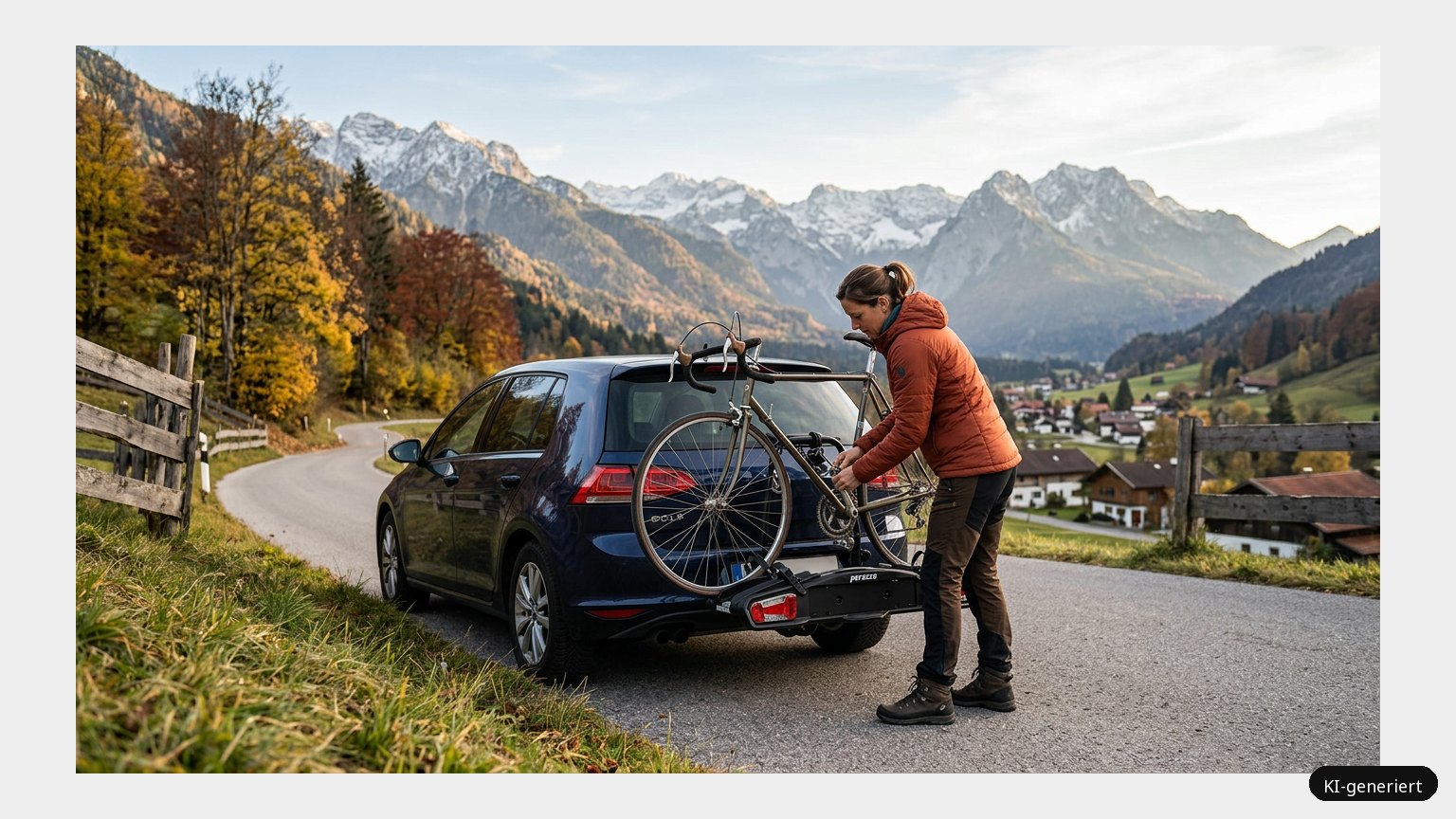Peruzzo Heckträger Fahrrad – universeller Träger für 1 Rad (KI)