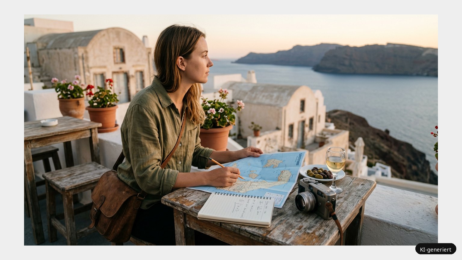 Reiseführer Santorini – individuell reisen (KI)