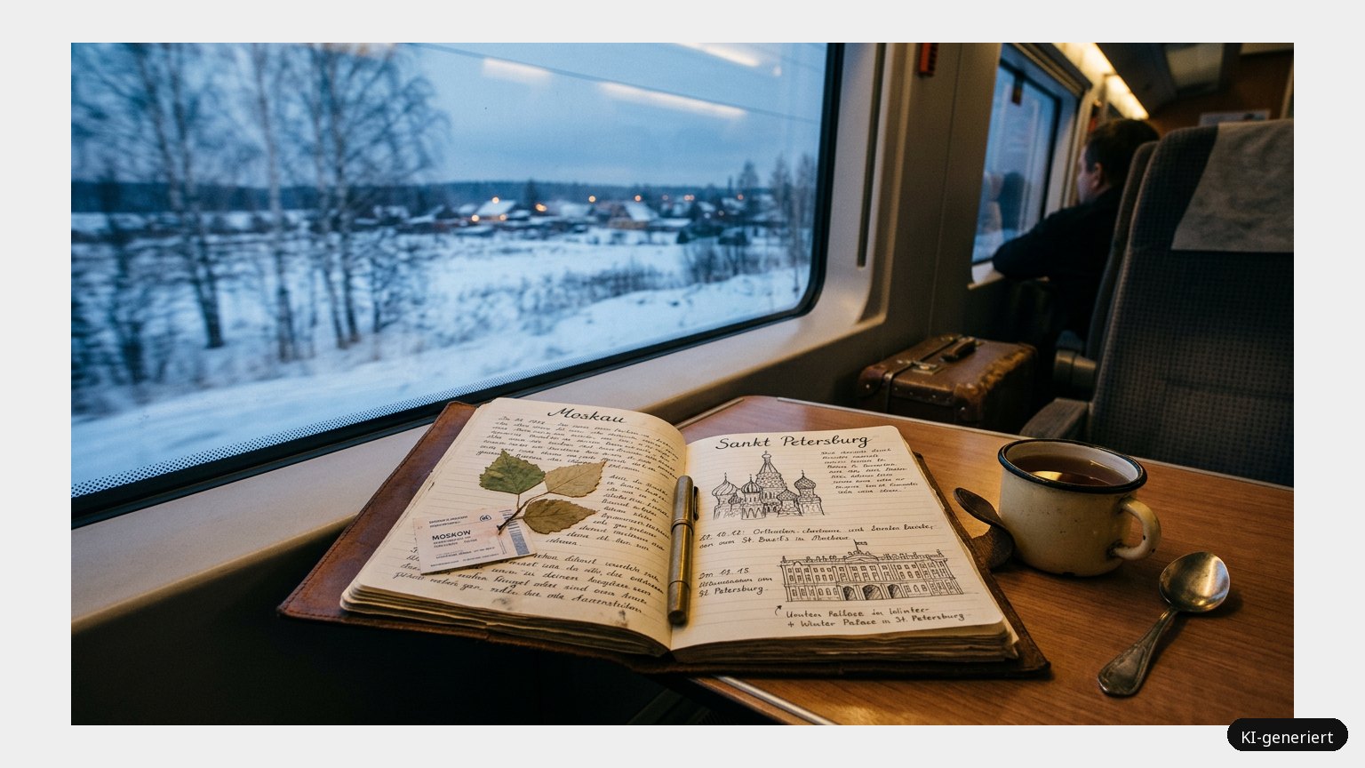 Reisetagebuch Russland – Moskau und Sankt Petersburg (KI)