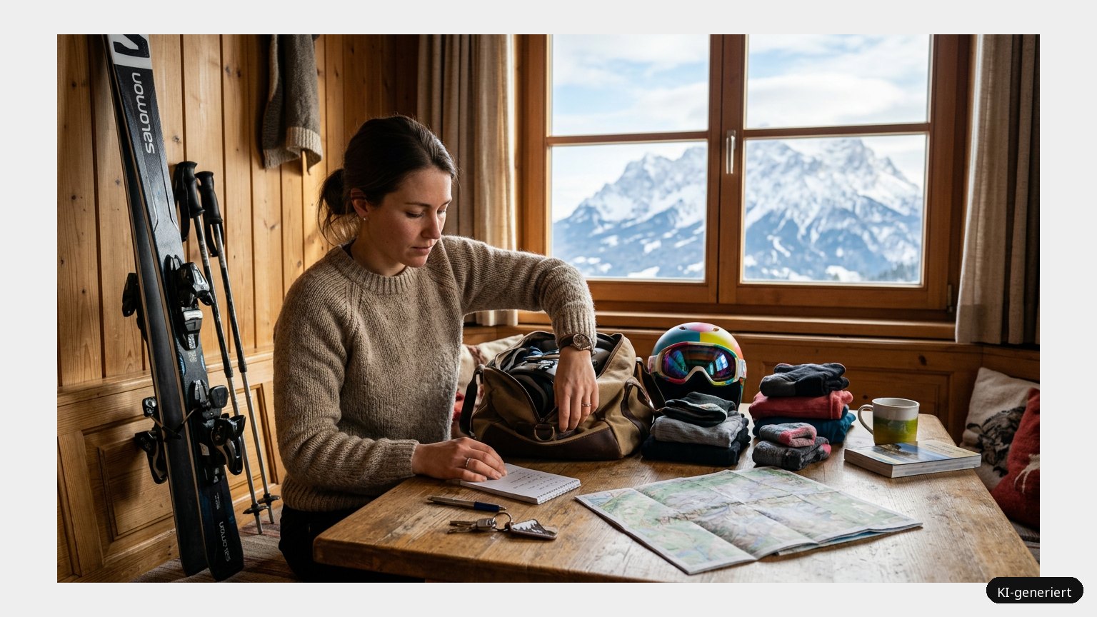 Skiurlaub geplant? So gelingt die Vorbereitung! (KI)