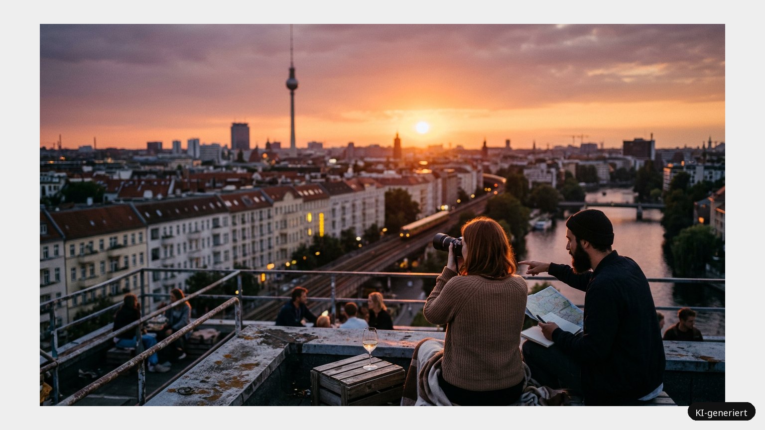 5 Tipps für den perfekten Sonnenuntergang in Berlin (KI)