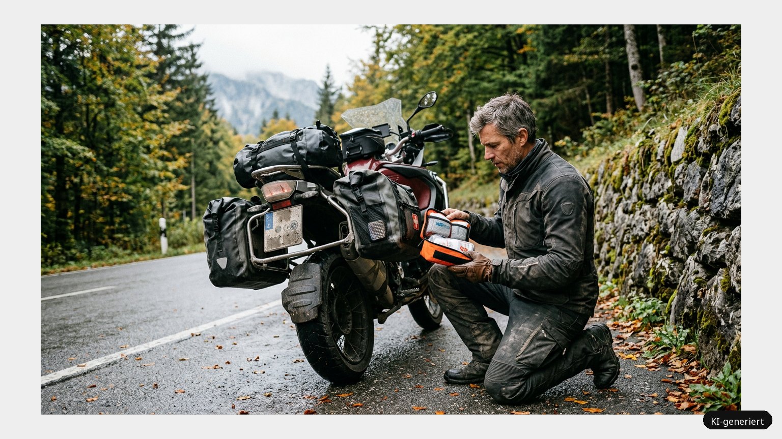Verbandtasche für Motorrad (KI)