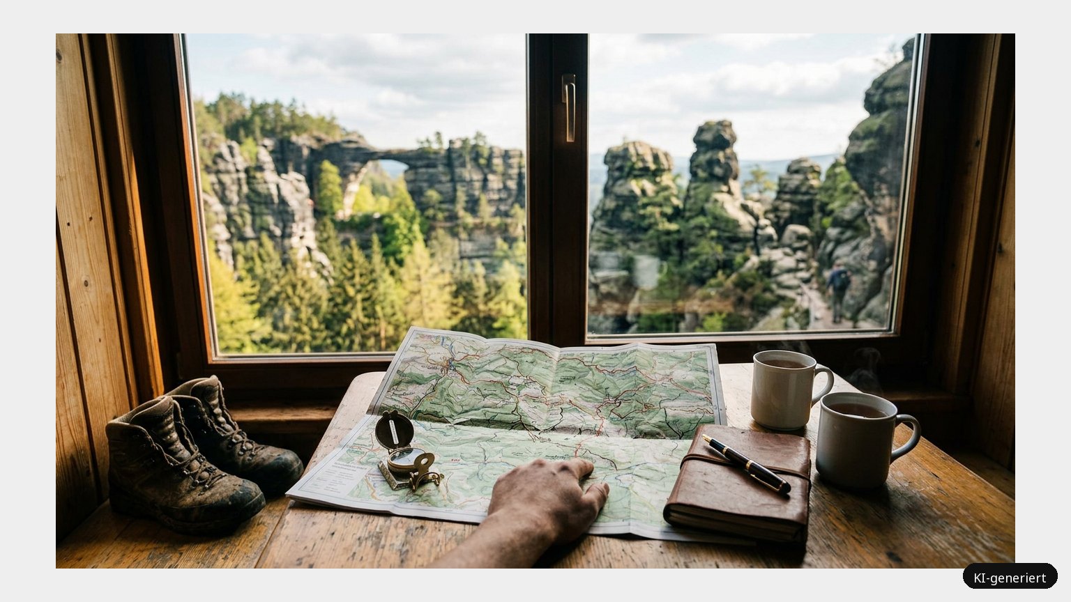 Wanderkarte Böhmische Schweiz – Dein perfekter Urlaubstrip (KI)