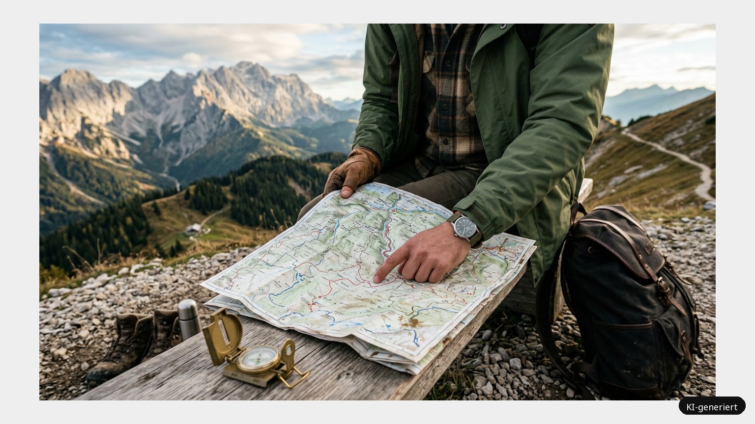 Wanderkarte Deutschland – Eine Reise, die du niemals vergessen wirst (KI)