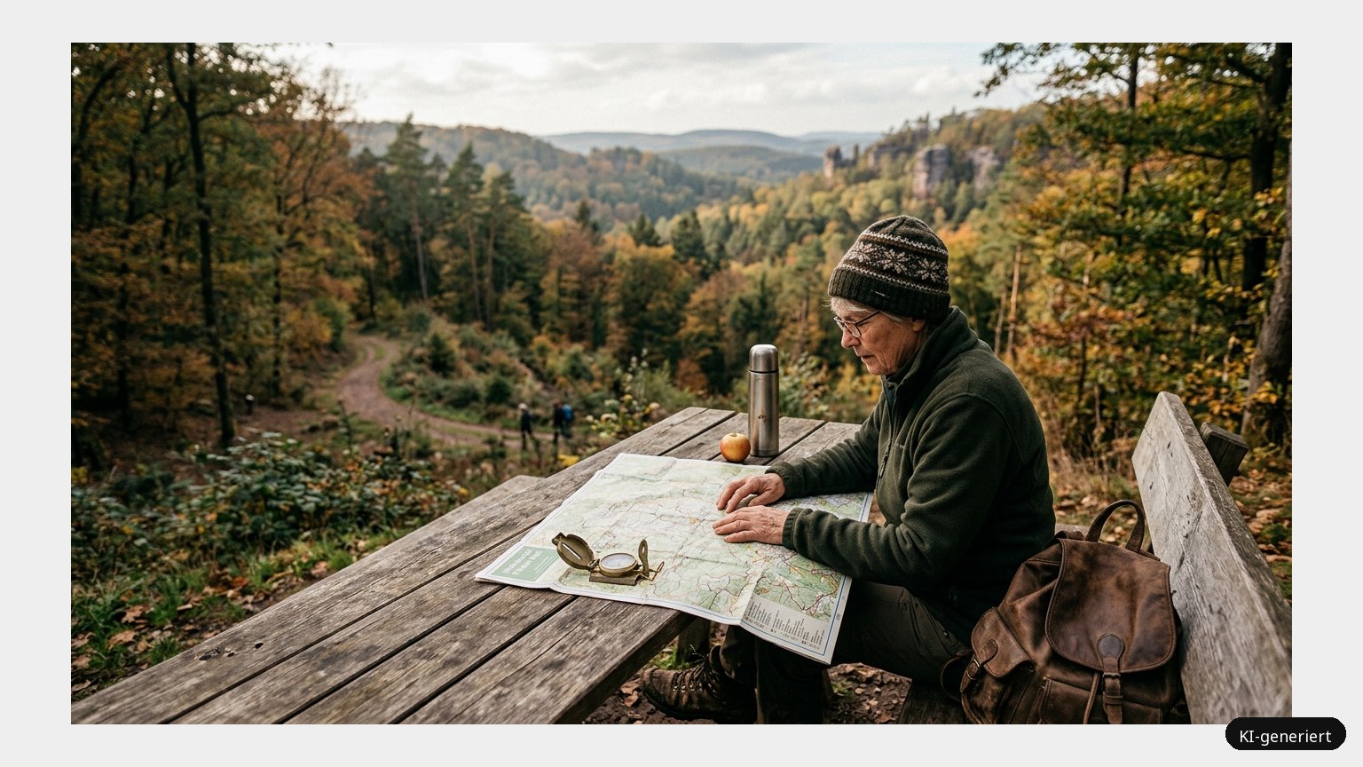 Wanderkarte Pfälzer Wald  – Das unvergessliche Erlebnis (KI)