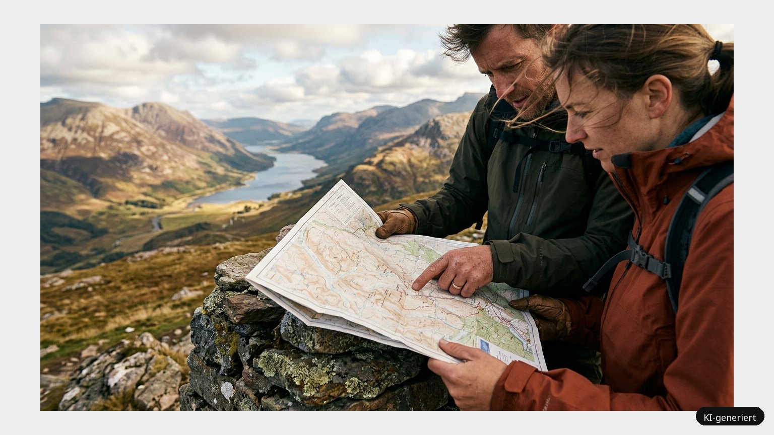 Wanderkarte Schottland – Das ist einfach nur traumhaft (KI)