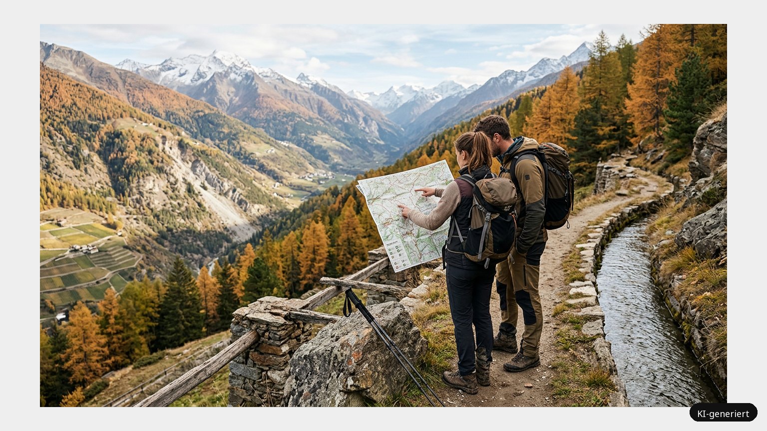 Wanderkarte Vinschgau – Der perfekte Urlaub (KI)