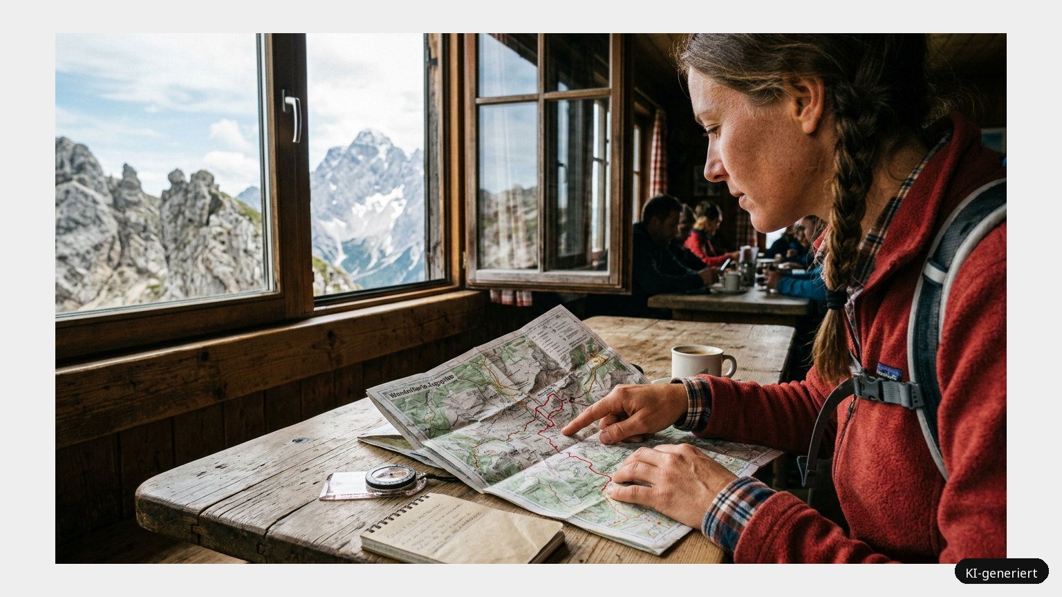 Wanderkarte Zugspitze – Erlebe Deutschlands höchsten Berg (KI)