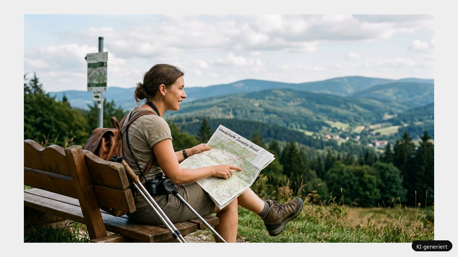 Wanderkarte Zwieseler Winkel – Ein unglaublich schöne Reise wartet auf dich (KI)