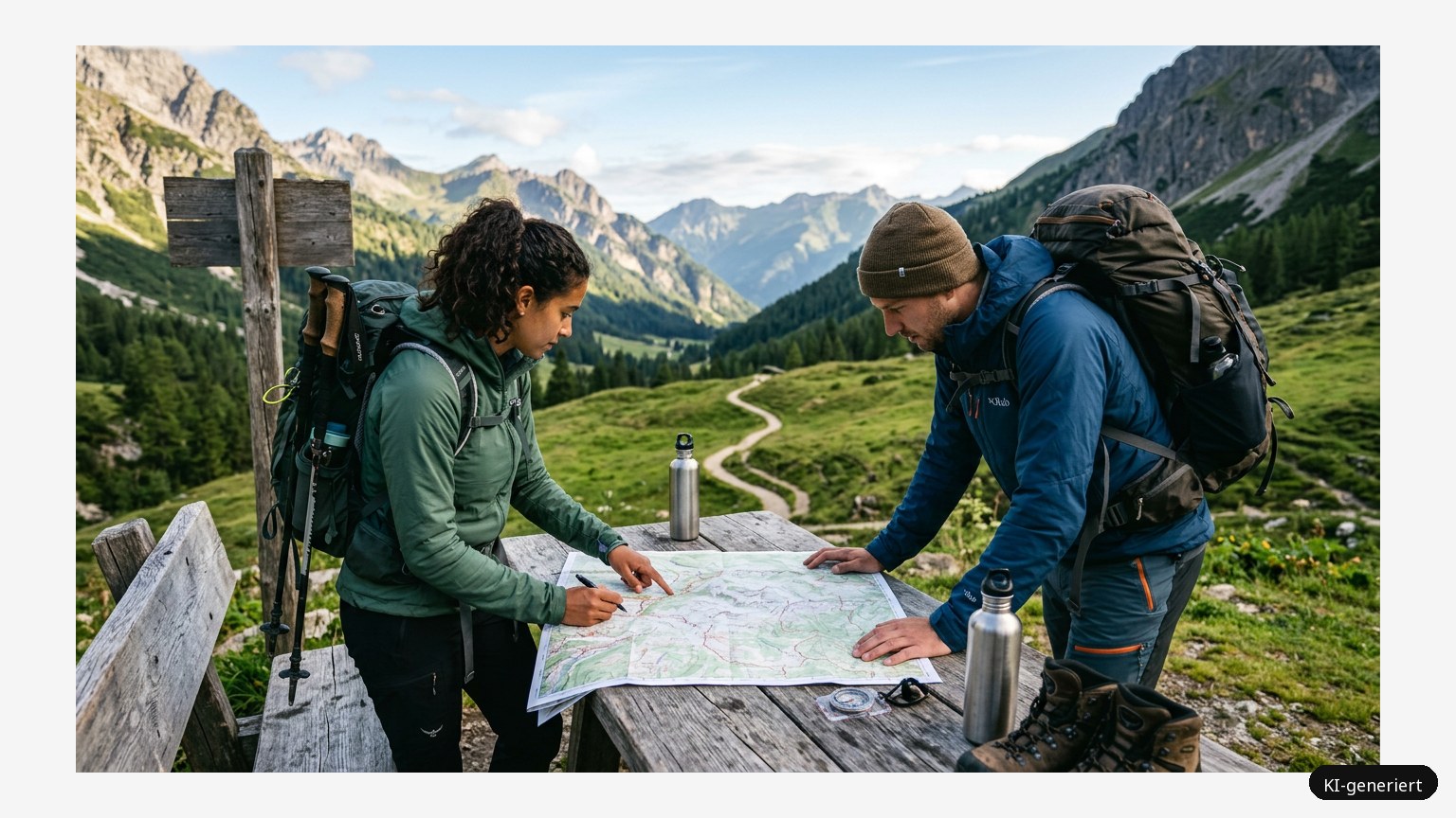 Wanderurlaub planen – so gelingt die Vorbereitung (KI)