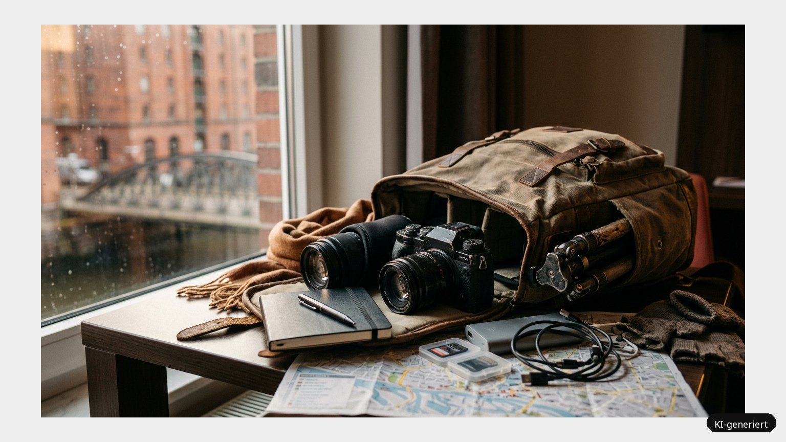 Das Werkzeug eines (Reise)-Fotografen (KI)