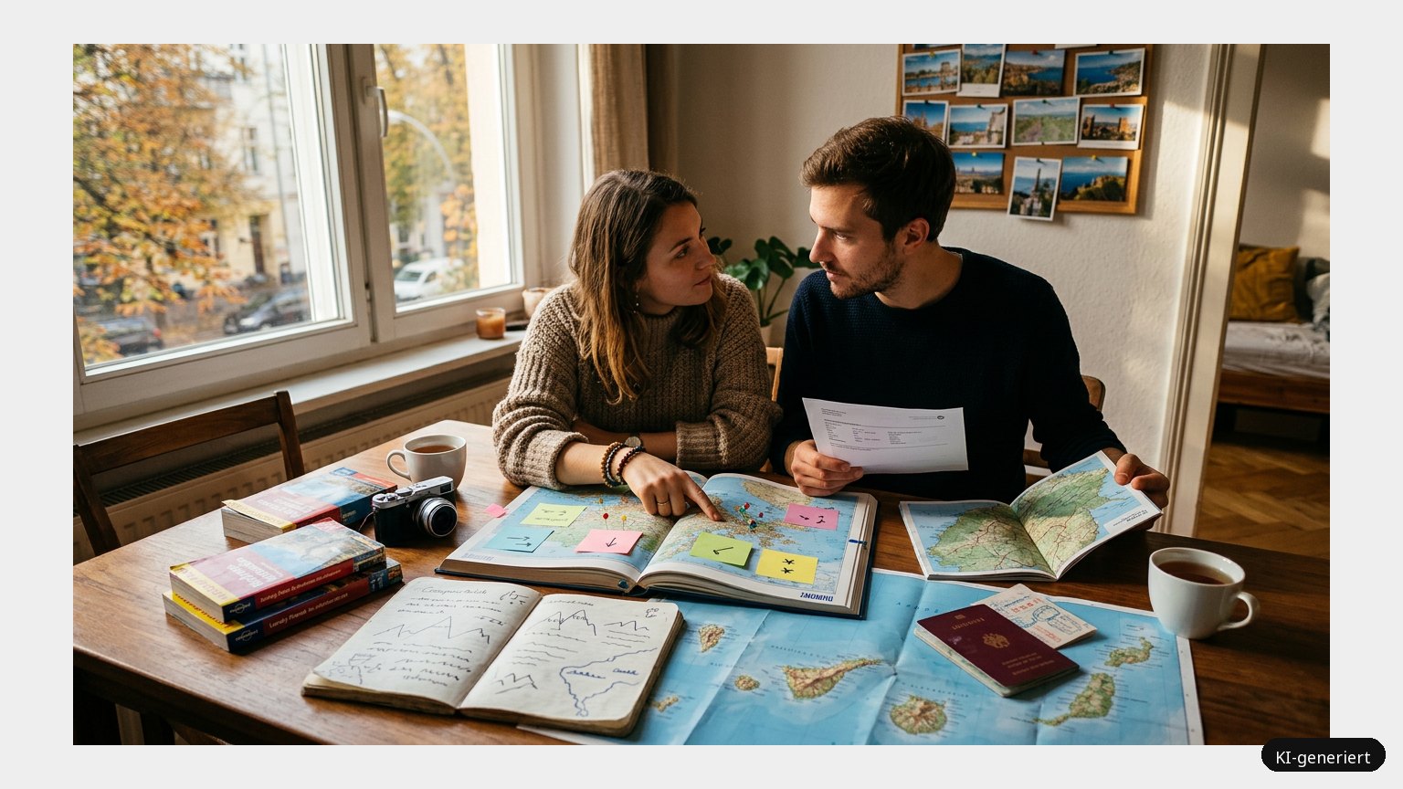 Wohin soll die nächste Reise gehen? (KI)