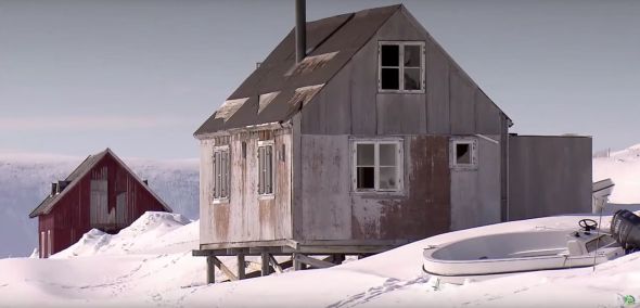 Die Inuit kennen auch Häuser