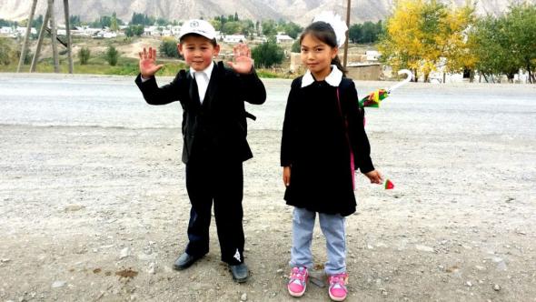 Kinder aus Kirgistan
