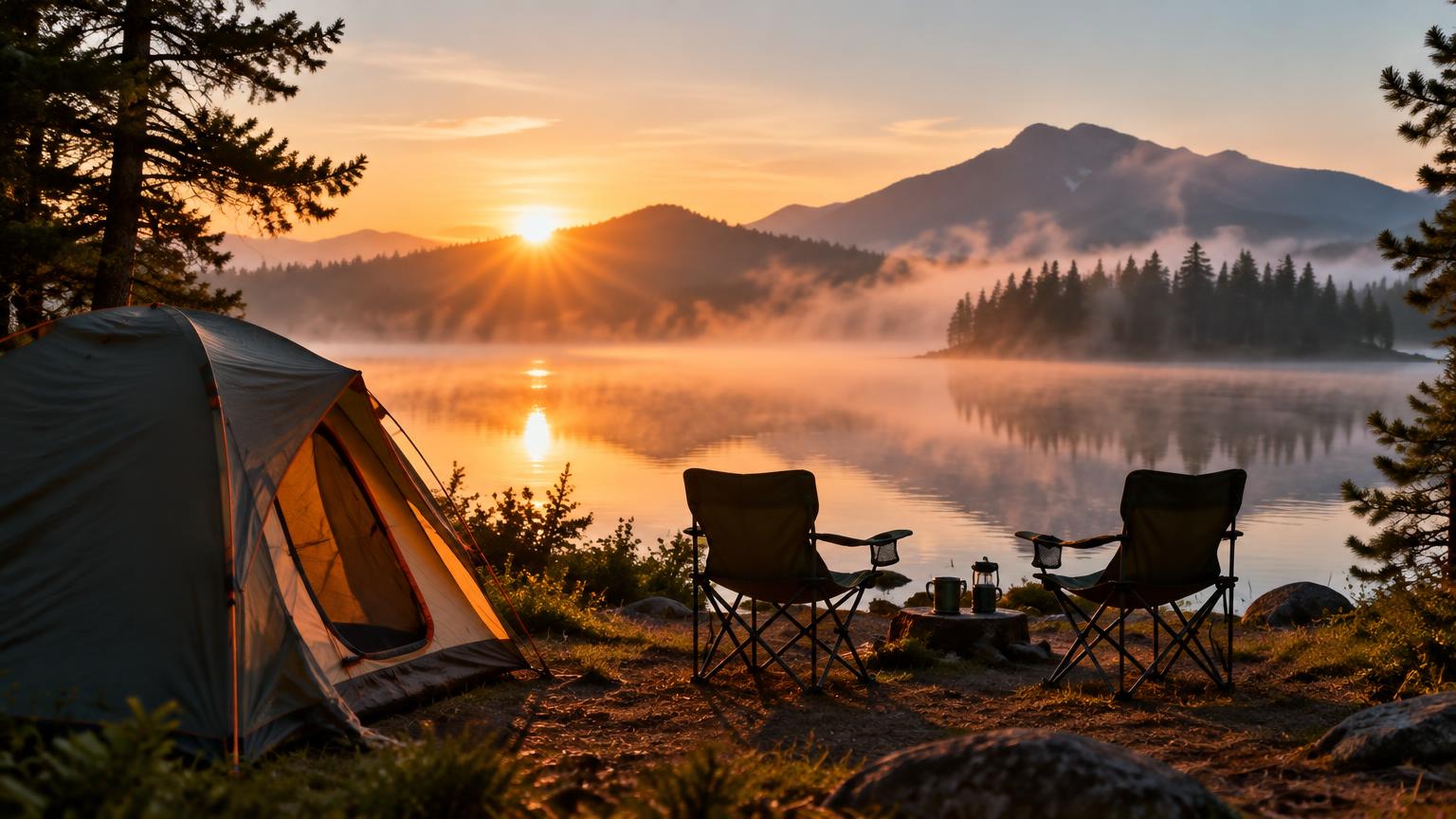 Camping & Outdoor – KI-generiertes Symbolbild