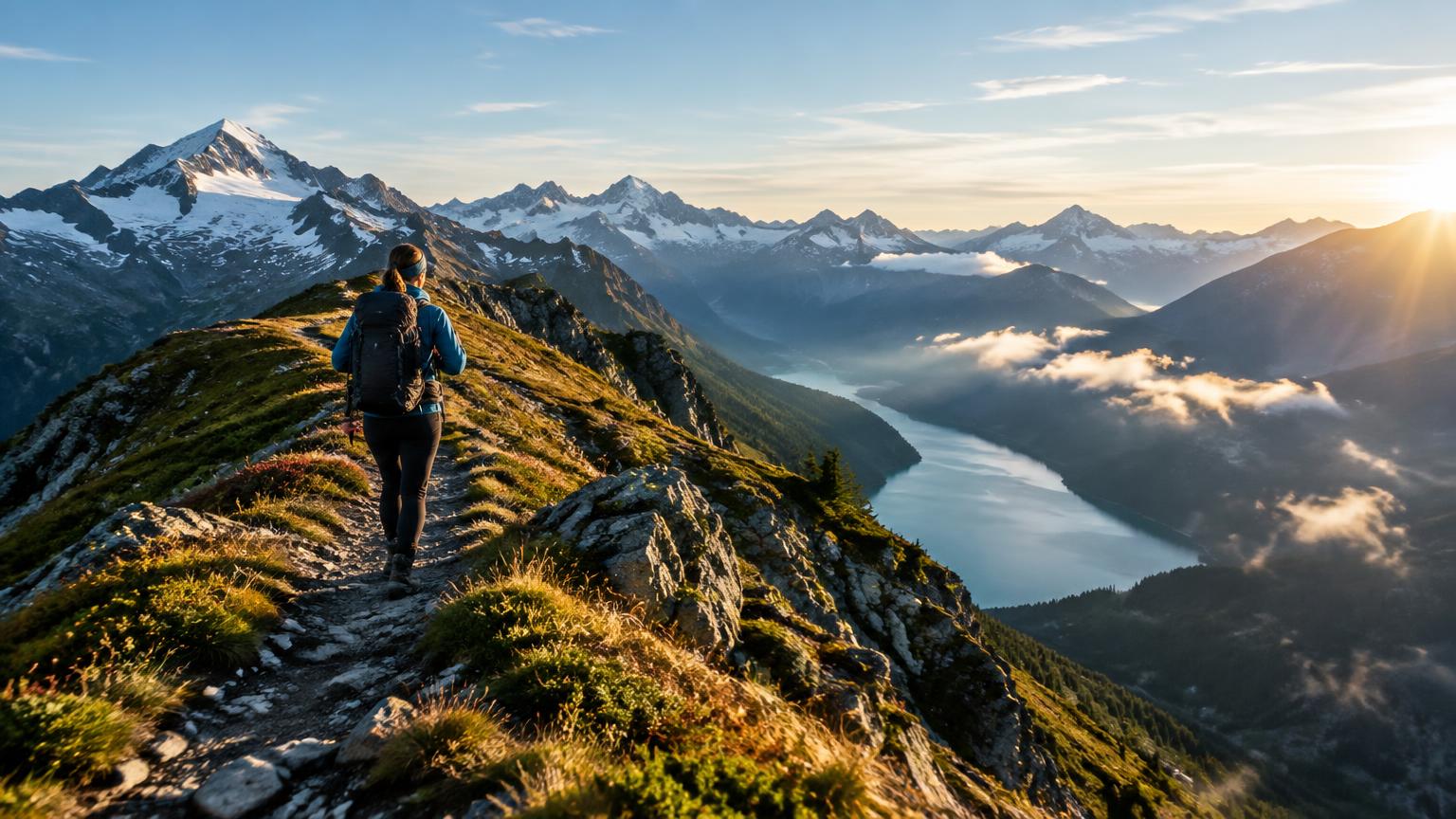 Wandern & Aktiv – KI-generiertes Symbolbild