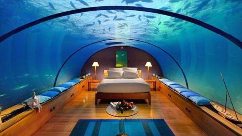 Der Underwater Room im Manta Resort